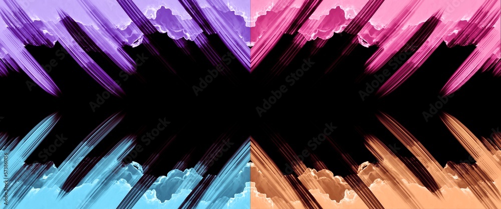 Abstract fluid art painting alcohol ink, four quarters, paint brush, free copy black space, purple, magenta, blue orange, liquid design illustration, wallpaper background, decoration elements, gold Abstract fluid art painting alcohol ink, four quarters, paint brush, free copy black space, purple, magenta, blue orange, liquid design illustration, wallpaper background, decoration elements, gold
