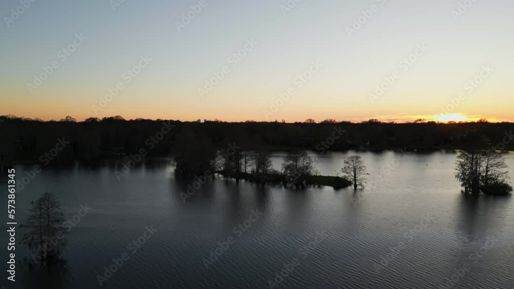 Aerial Orbit of Magnificent Hillsborough River Islands In Heart Of Peaceful Green Nature - Tampa Florida Aerial Orbit of Magnificent Hillsborough River Islands In Heart Of Peaceful Green Nature - Tampa Florida