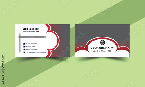 Futuristic modern business card, Luxury business card, Elegant business card, Vector business card and template, Clean and simple layout, Personal use business card.