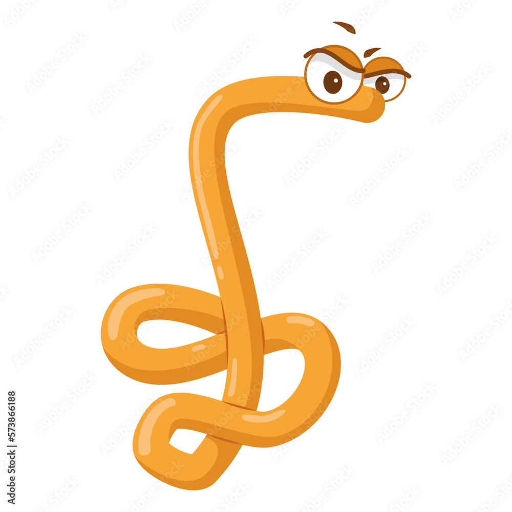Obraz premium Vector illustration of an Ebola Virus in cartoon style isolated on white background