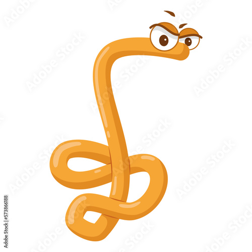 Vector illustration of an Ebola Virus in cartoon style isolated on white background