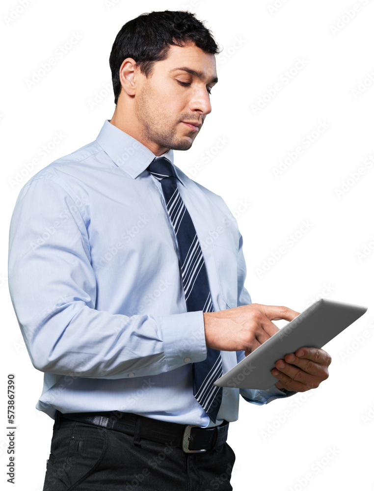 Young handsome businessman With Digital Tablet Young handsome businessman With Digital Tablet