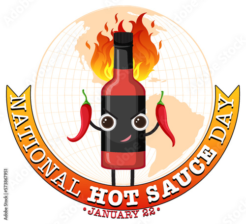 National hot sauce day banner