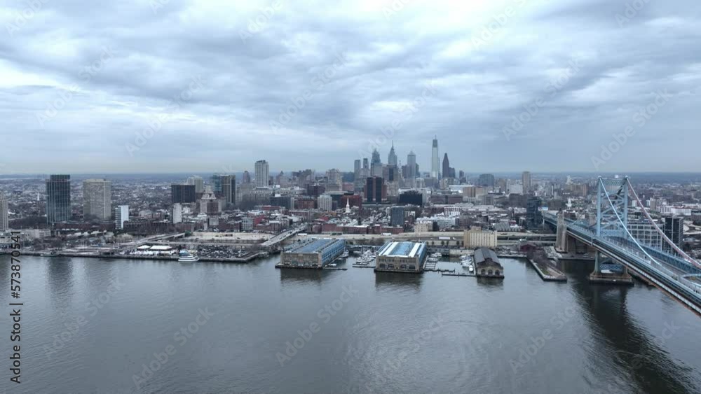 Skyline of Philadelphia - aerial view - drone photography Skyline of Philadelphia - aerial view - drone photography