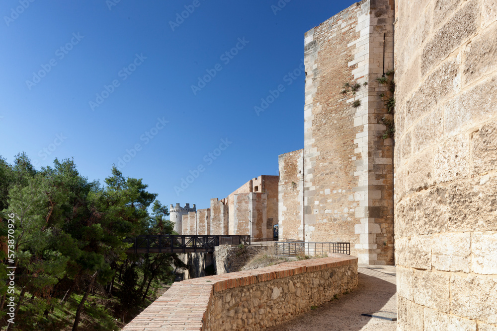 Lucera, Foggia. Mura del Castello Svevo Angioino