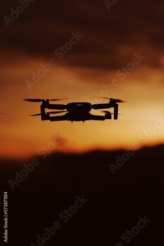 Drone at Sunset