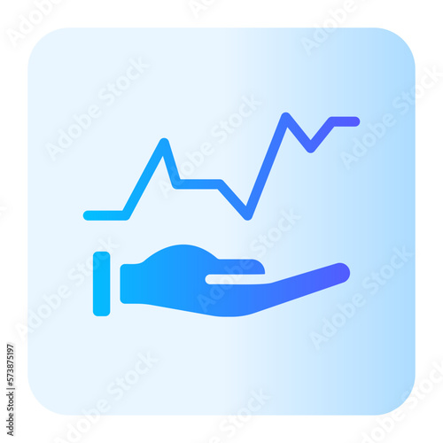 statistic gradient icon