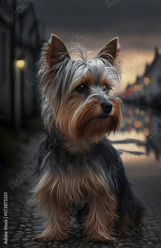 yorkshire terrier portrait © Anirut