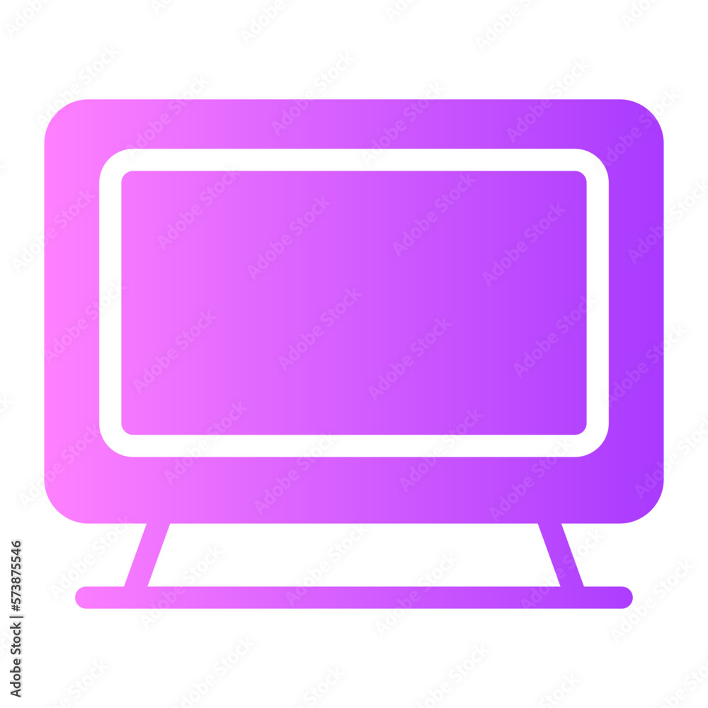monitor gradient icon monitor gradient icon