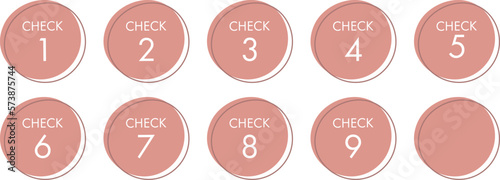 CHECK　数字のアイコン（ラベル）