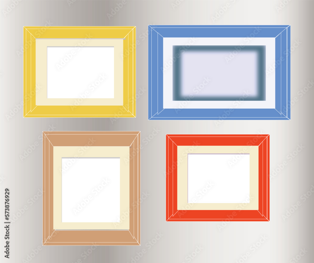 Set of frames, Frames vector Set of frames, Frames vector