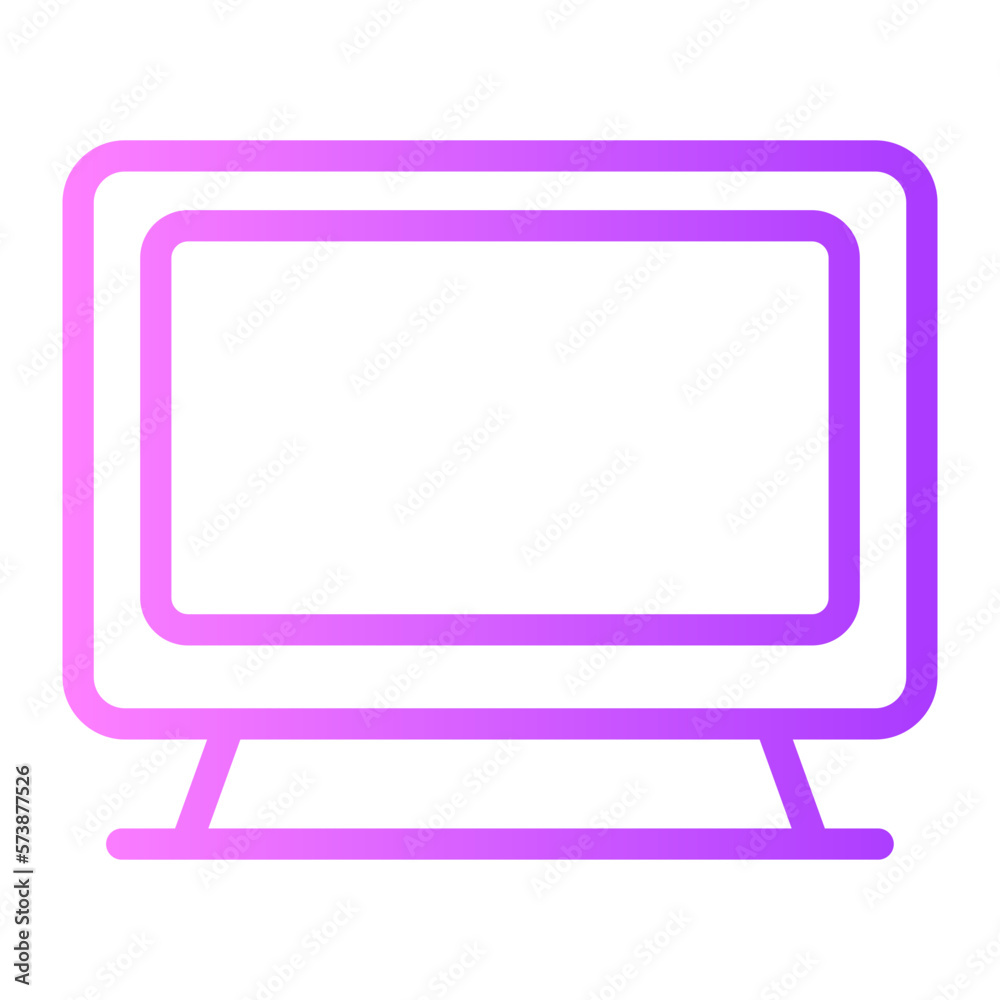 monitor gradient icon monitor gradient icon
