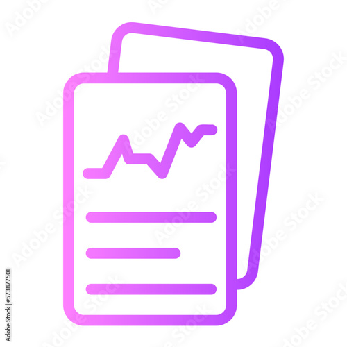 market analysis gradient icon