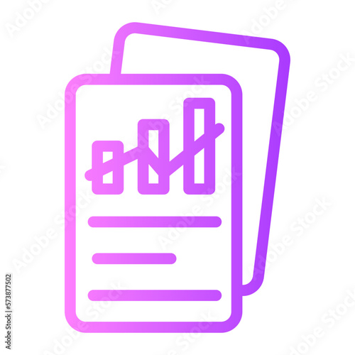 market analysis gradient icon