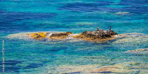 Las Sirenas Reef, Cala de las Sirenas, Cabo de Gata-Níjar Natural Park, UNESCO Biosphere Reserve, Hot Desert Climate Region, Almería, Andalucía, Spain, Europe