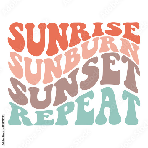 sunrise sunburn sunset repeat svg