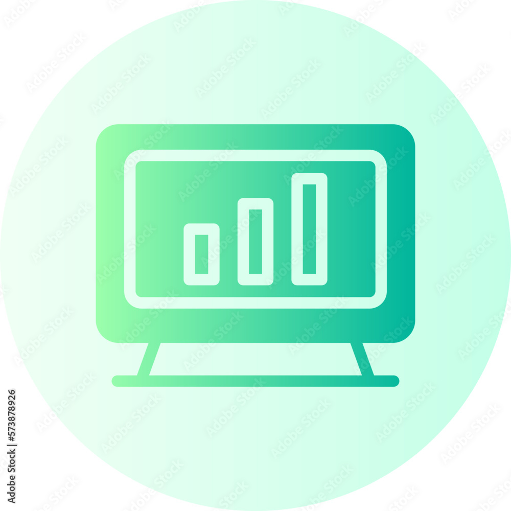 presentation gradient icon presentation gradient icon