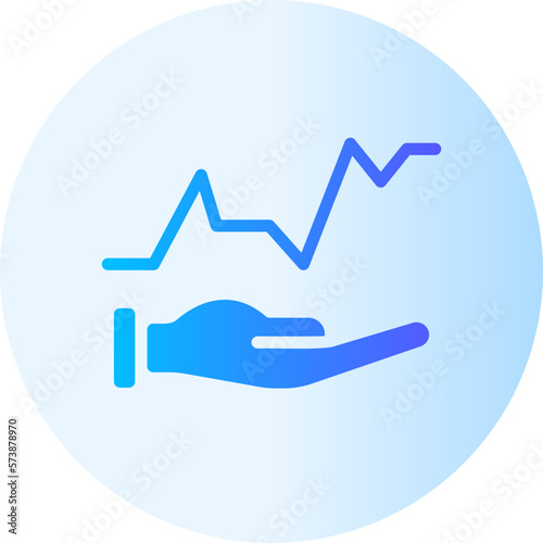 statistic gradient icon