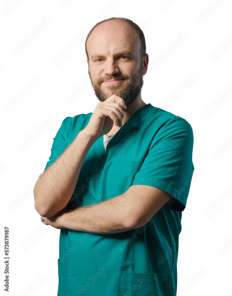 Healthcare worker smiling and posing