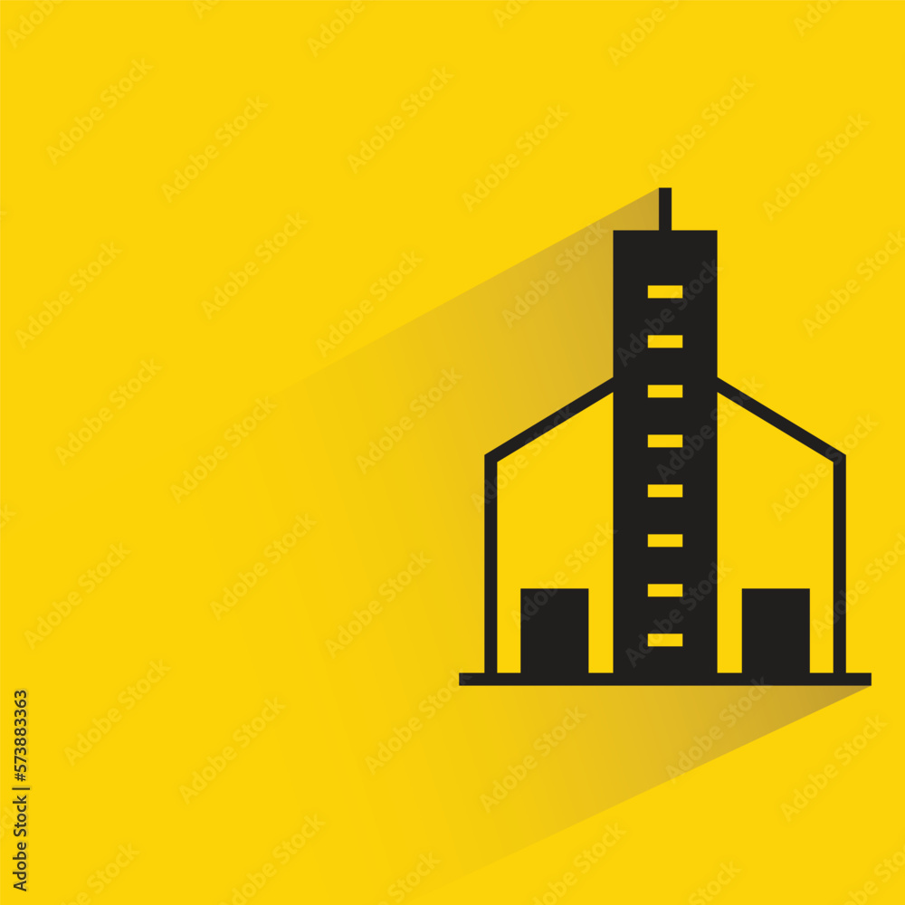 office building on yellow background vector illustration office building on yellow background vector illustration