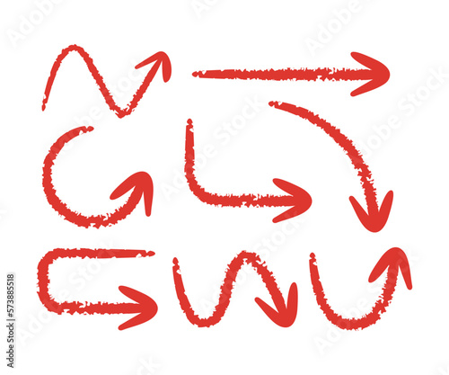 Wallpaper Mural red grunge arrows symbols illustration Torontodigital.ca