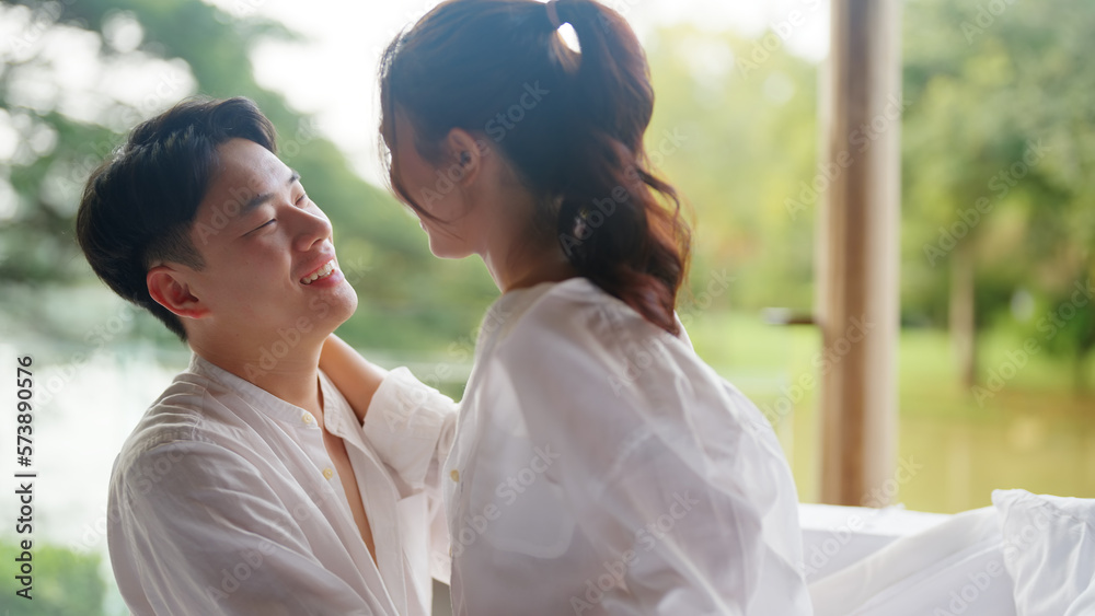 Young adult asia people fiance happy lover flirt fall in love nose lips kiss hug cuddle care trust. Sweet comfort touch newlywed asian couple life man smile look at woman face relax warm time dating. Young adult asia people fiance happy lover flirt fall in love nose lips kiss hug cuddle care trust. Sweet comfort touch newlywed asian couple life man smile look at woman face relax warm time dating.