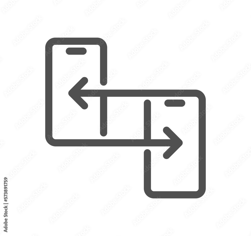 Business to business icon outline and linear vector. Business to business icon outline and linear vector.