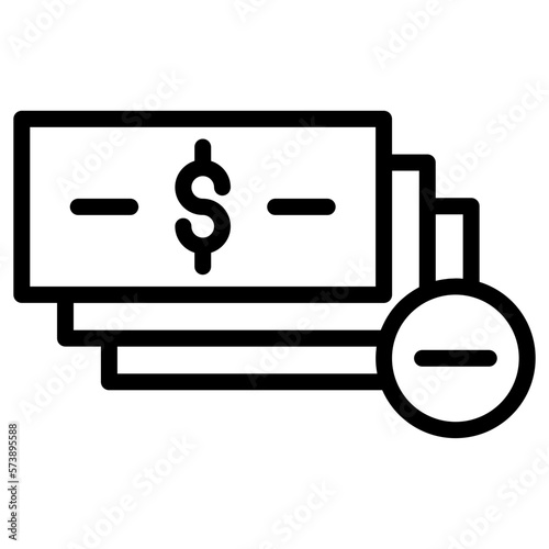 delete money icon