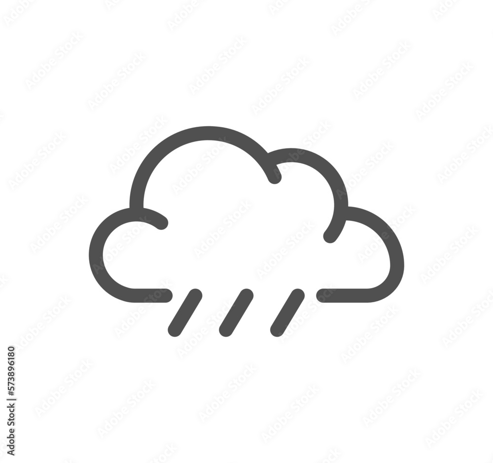 Weather related icon outline and linear vector.