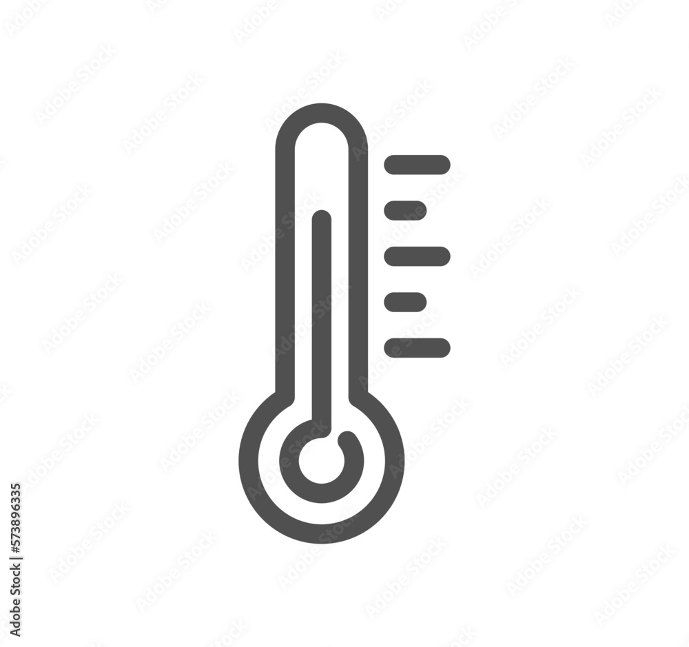 Weather related icon outline and linear vector.