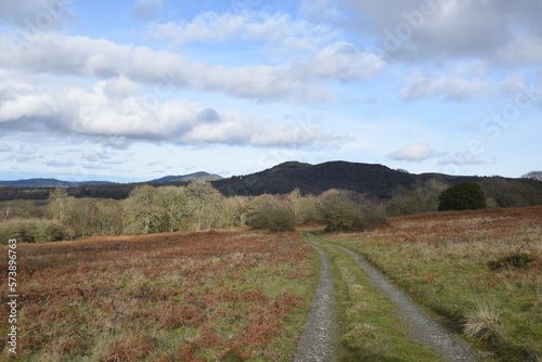 a path that leads you through Castlemorton common and up the Malvern hills