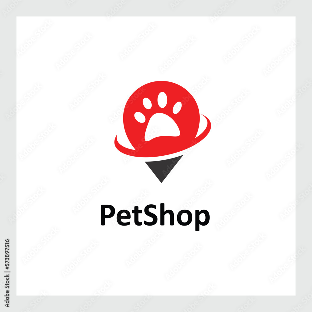 pet shop location logo with footprints vector illustration design, line art pet house creative logo design
pet shop location logo with footprints vector illustration design, line art pet house creative logo design