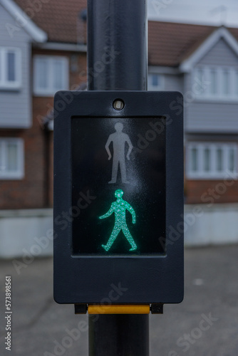 Walk road sign -green light