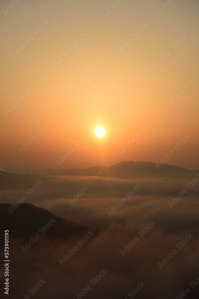 Sea of clouds in early morning