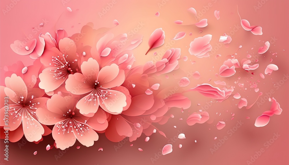 a bunch of pink flowers on a pink background with a butterfly flying above it and a pink background with a pink flower and a butterfly. generative ai a bunch of pink flowers on a pink background with a butterfly flying above it and a pink background with a pink flower and a butterfly. generative ai