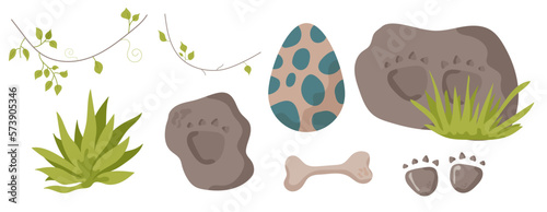 Dinosaur footprint tracks. Illustrations paw, claw predator. Dinosaur footprint perfect for textile, wrap and wallpaper and design.