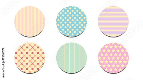 Wallpaper Mural circle geometric pattern colorful element illustration vector eps jpeg png  Torontodigital.ca