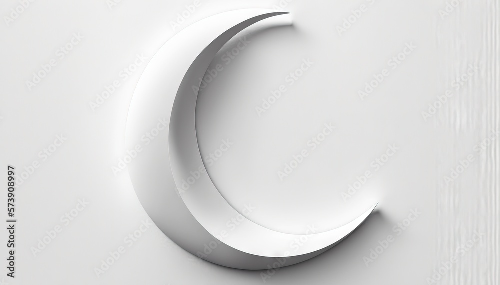 a curved white object on a white surface with a shadow on the wall and a shadow on the wall behind it that shows a curved curved white object. generative ai a curved white object on a white surface with a shadow on the wall and a shadow on the wall behind it that shows a curved curved white object. generative ai