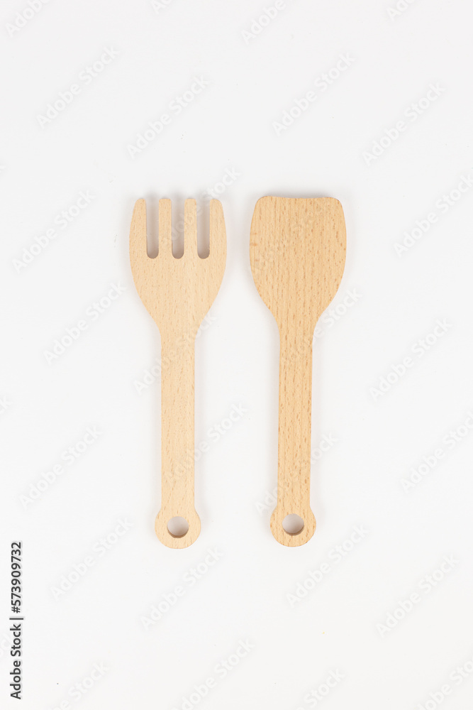 wooden spatula for cooking on a white background wooden spatula for cooking on a white background