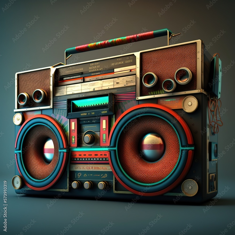 Fototapeta premium A ghetto blaster
