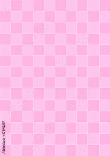 Pink Chess Chessboard retro background. Checkered texture.