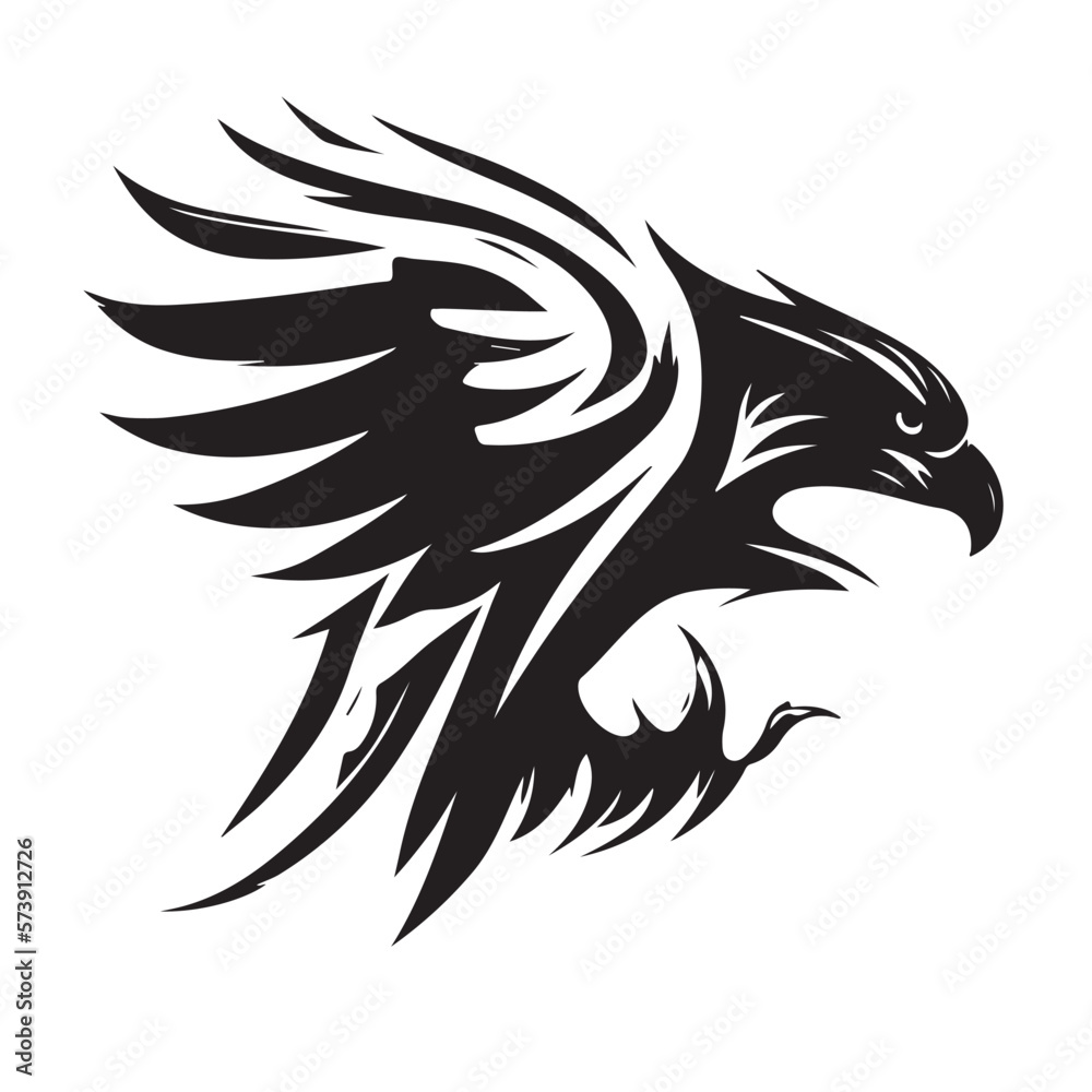 Eagle Vector Logo Template. Illustration of eagle. Vector