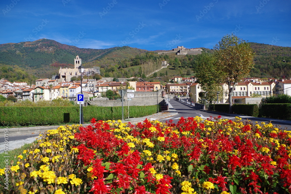 village de Montagne de Prats de Mollo dans le Vallespir dans les Pyrénées Orientales en France