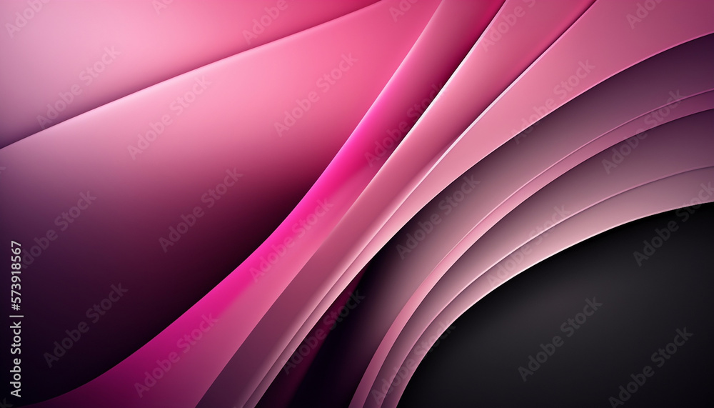 Pink and black , abstract wallpaper, gradients, Generative AI