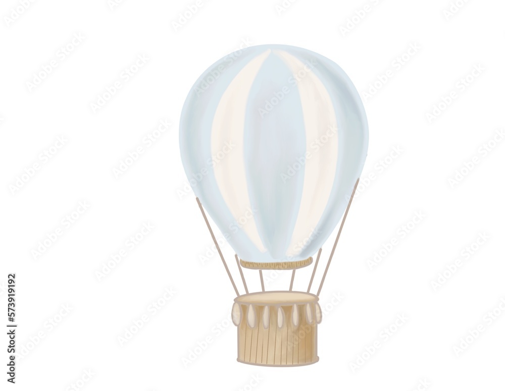 Blue Hot Air Balloon Blue Hot Air Balloon