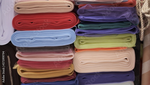 Tulle rolls in various colors