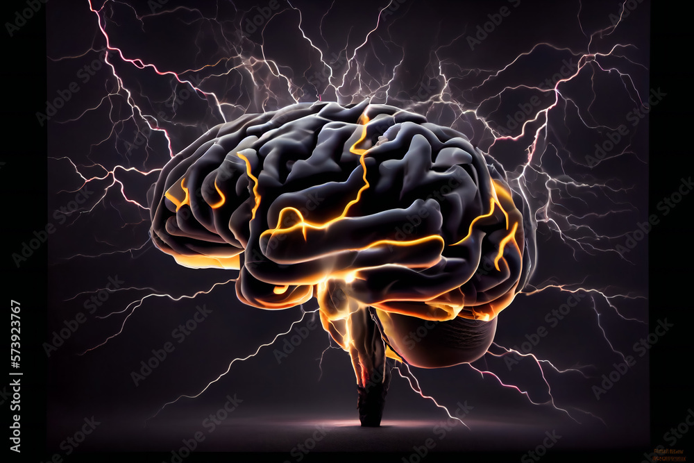 Thinking of Human Brain. Problem-solving Power of Human Brainstorm. Generative AI Thinking of Human Brain. Problem-solving Power of Human Brainstorm. Generative AI