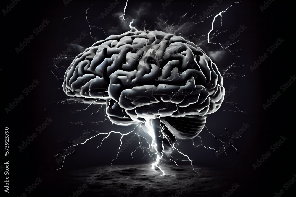 Thinking of Human Brain. Problem-solving Power of Human Brainstorm. Generative AI Thinking of Human Brain. Problem-solving Power of Human Brainstorm. Generative AI