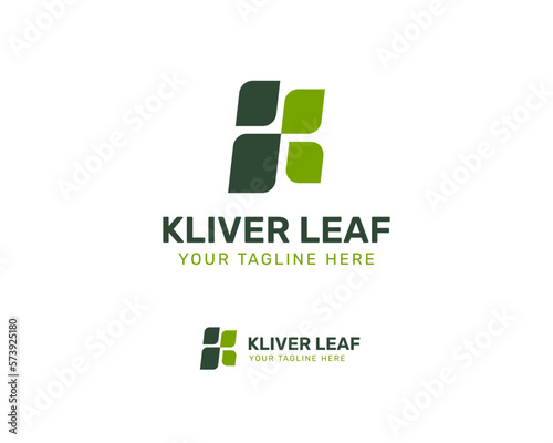 Leafy K Logo Design 4
