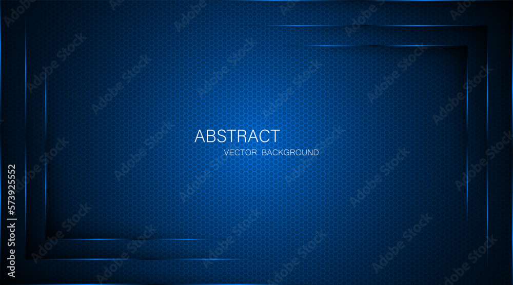 Abstract blue steel mesh background with blue glowing lines with free space for design. Modern technology innovation concept background. Perforated dark blue metal sheet for background image. Abstract blue steel mesh background with blue glowing lines with free space for design. Modern technology innovation concept background. Perforated dark blue metal sheet for background image.